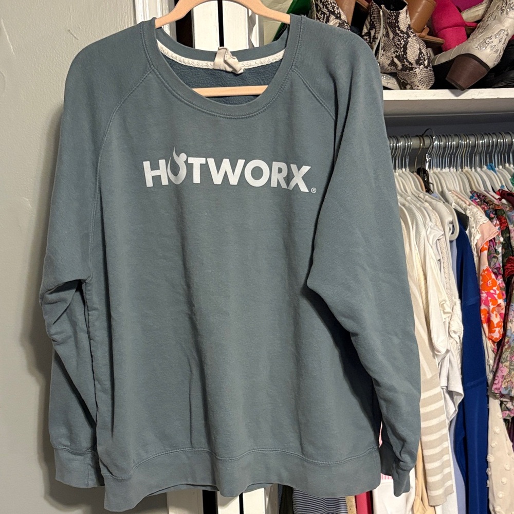 Hotworx blue teal Sweatshirt